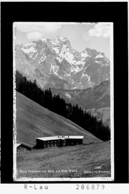 Hotel Faschina mit Blick auf Rote Wand