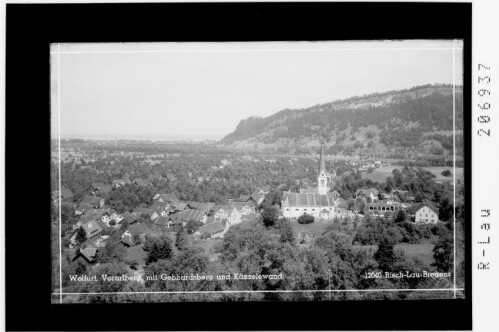 Wolfurt / Vorarlberg mit Gebhardsberg und Kanzelwand