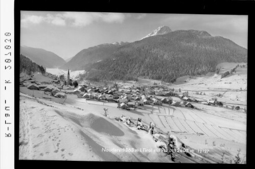 Nauders 1363 m in Tirol mit Piz Lat 1808 m