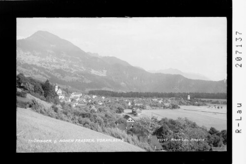 Thüringen gegen Hohen Frassen / Vorarlberg