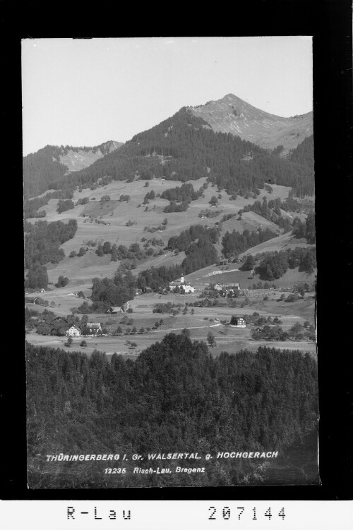 Thüringerberg im Grossen Walsertal gegen Hochgerach : [Thüringerberg gegen Hüttenkopf]