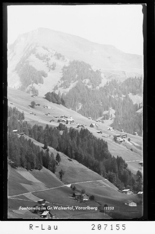 Fontanella im Grossen Walsertal / Vorarlberg : [Fontanella mit Blick zum Zafernhorn]