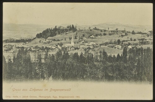 Gruss aus Lingenau im Bregenzerwald : [Correspondenz-Karte ...]