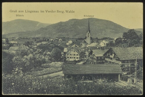 Gruß aus Lingenau im Vorder Breg. Walde : Bödele ... :