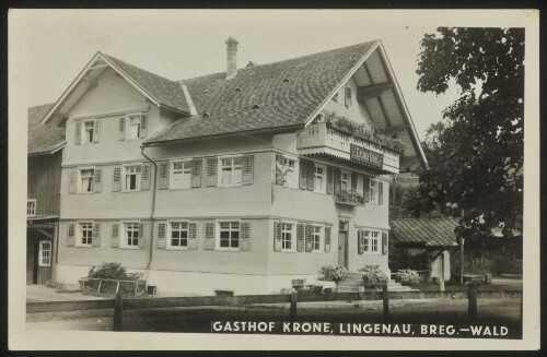 Gasthof Krone, Lingenau, Breg.-Wald