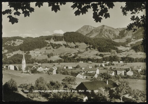 Lingenau gegen Winterstaude Breg. Wald Vlbg.