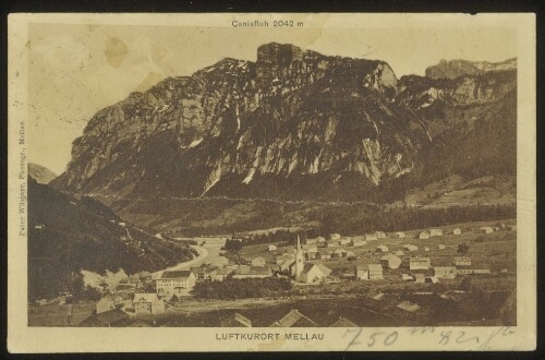 Luftkurort Mellau : Canisfluh 2042 m : [Postkarte ...]