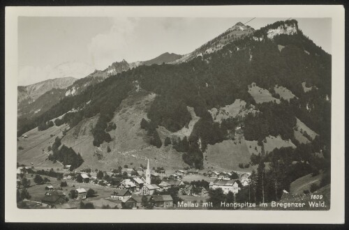 Mellau mit Hangspitze im Bregenzer Wald