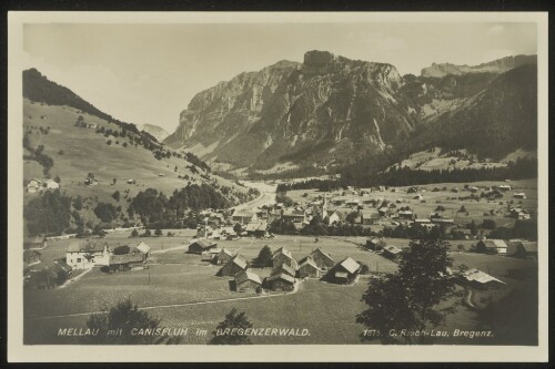 Mellau mit Canisfluh im Bregenzerwald