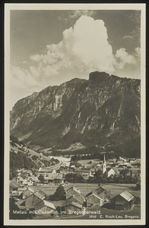 Mellau mit Canisfluh im Bregenzerwald