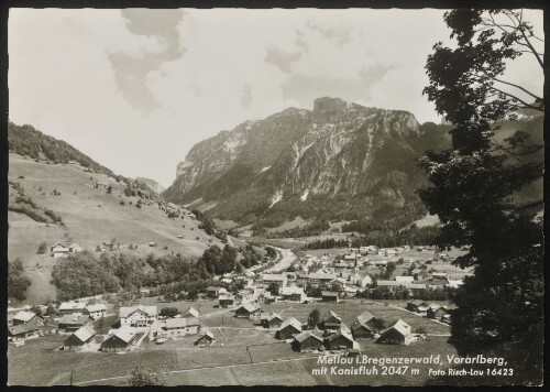 Mellau i. Bregenzerwald, Vorarlberg, mit Kanisfluh 2047 m