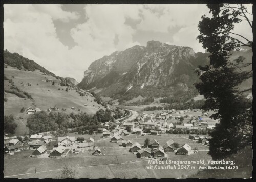 Mellau i. Bregenzerwald, Vorarlberg, mit Kanisfluh 2047 m