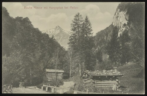 Rauhe Klause mit Hangspitze bei Mellau