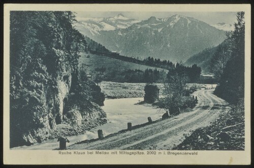 Rauhe Klaus bei Mellau mit Mittagspitze, 2092 m i. Bregenzerwald : [Rauhe Klaus bei Mellau mit Mittagspitze (2092 m) i. Bregenzerwald ...]