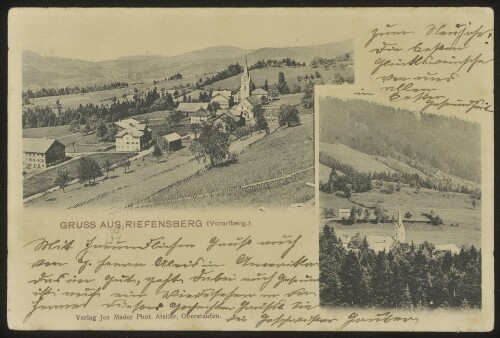 Gruss aus Riefensberg (Vorarlberg.) : [Correspondenzkarte ...]