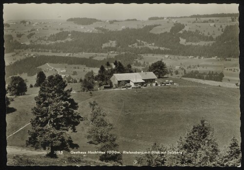 Gasthaus Hochlitten 1000 m, Riefensberg, mit Blick auf Sulzberg