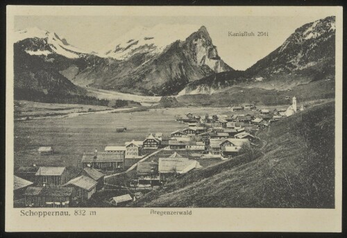 Schoppernau, 832 m Bregenzerwald : Kanisfluh 2041