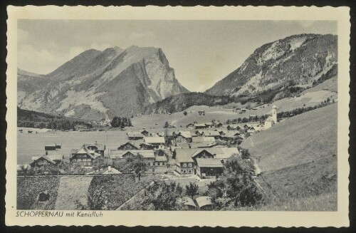 Schoppernau mit Kanisfluh