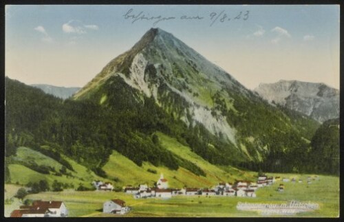 Schoppernau m. Üntschen, Bregenz. Wald