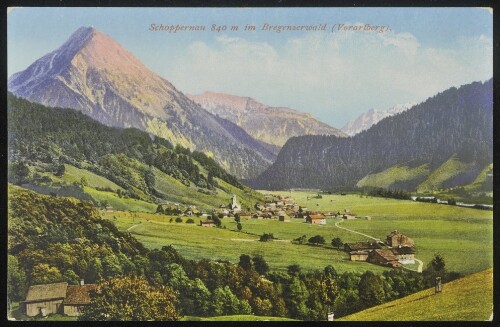 Schoppernau 840 m im Bregenzerwald (Vorarlberg)