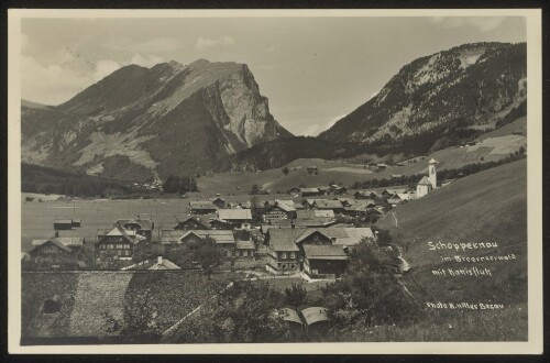 Schoppernau im Bregenzerwald mit Kanisfluh