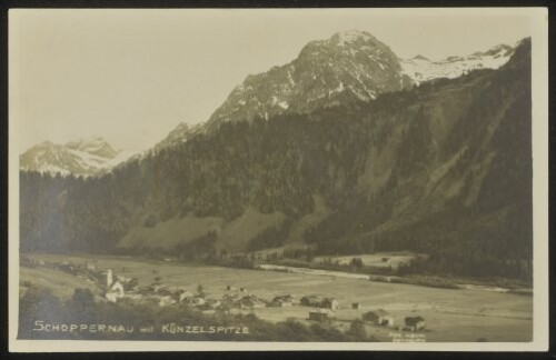 Schoppernau mit Künzelspitze