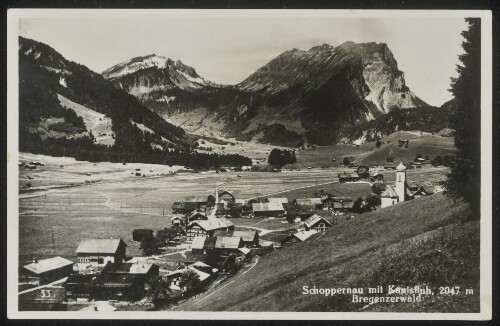 Schoppernau mit Kanisfluh, 2047 m Bregenzerwald