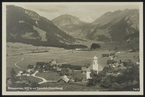 Schoppernau, 832 m mit Canisfluh (Vorarlberg)