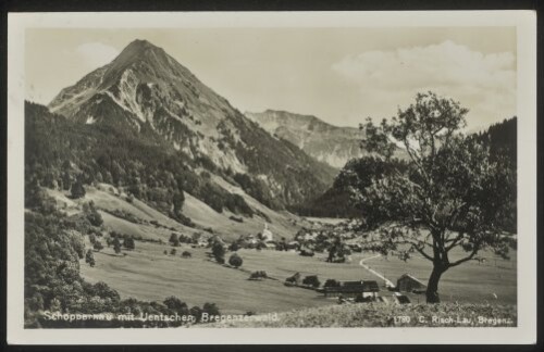 Schoppernau mit Uentschen, Bregenzerwald