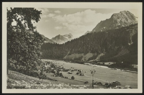 Schoppernau m. Mohnenfluh u. Künzelspitze, Bregenzerwald