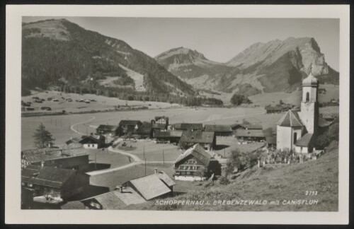 Schoppernau i. Bregenzerwald mit Canisfluh