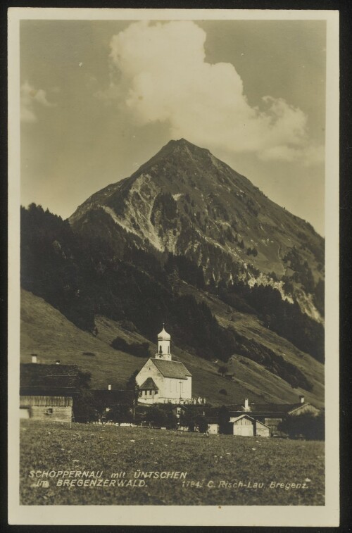 Schoppernau mit Üntschen im Bregenzerwald