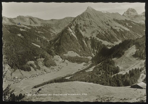 Schoppernau mit Üntschen und Widderstein, Vlbg.