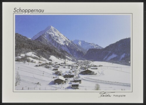 Schoppernau : [Schoppernau, 860-2100 m im Bregenzerwald, Österreich Auskunft: Verkehrsamt A-6886 Schoppernau Tel. 0 55 15/24 95 ...]