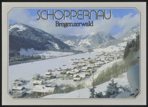 Schoppernau Bregenzerwald : [Schoppernau im Bregenzerwald, 852 m, gegen Kanisfluh, 2047 m Vorarlberg, Österreich ...]
