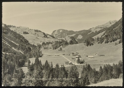 [Schoppernau] Hopfreben mit Gasthaus u. Bad Hopfreben, Bregenzerwald