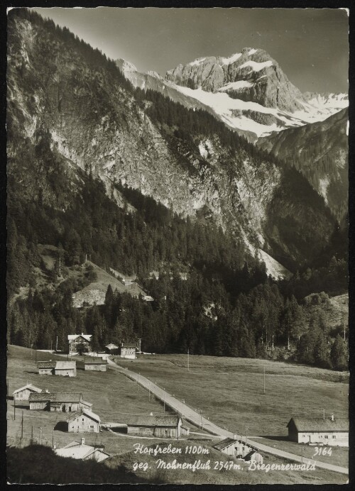 [Schoppernau] Hopfreben 1100 m geg. Mohnenfluh 2547 m, Bregenzerwald