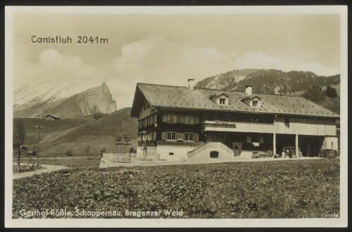 Gasthof Rößle, Schoppernau, Bregenzer Wald : Canisfluh 2041 m