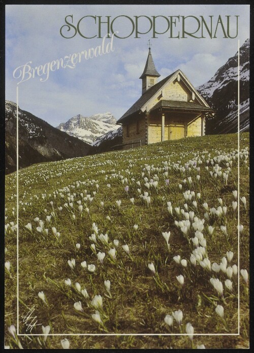 Schoppernau Bregenzerwald : [Schoppernau im Bregenzerwald, Marienkapelle im Vorsäß Schalzbach gegen Juppenspitze und Mohnenfluh Vorarlberg, Österreich ...]