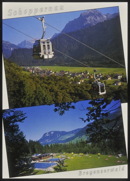 Schoppernau Bregenzerwald : [Schoppernau im Bregenzerwald mit den Bergbahnen Diedamskopf und dem Waldbad Vorarlberg / Austria ...]