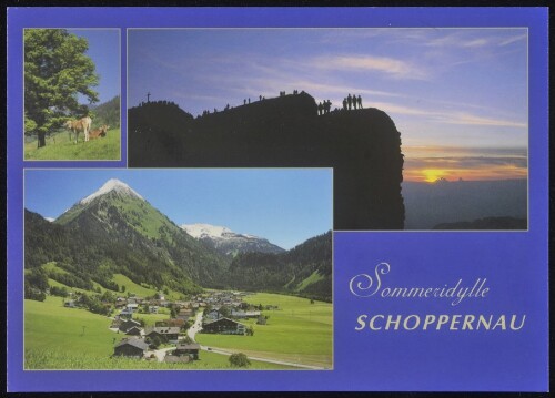 Sommeridylle Schoppernau : [Sommeridylle Schoppernau, 850 m Tourismusbüro Tel. 0043 (0)5515/2495 ...]