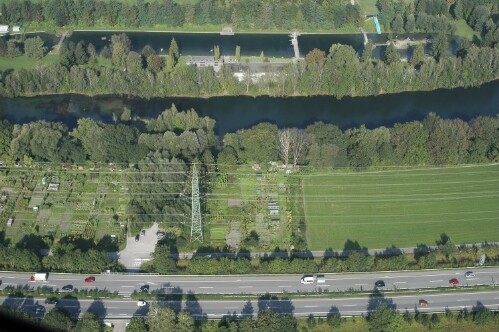 [Hohenems - Herrenried, Schrebergärten, Alter Rhein]