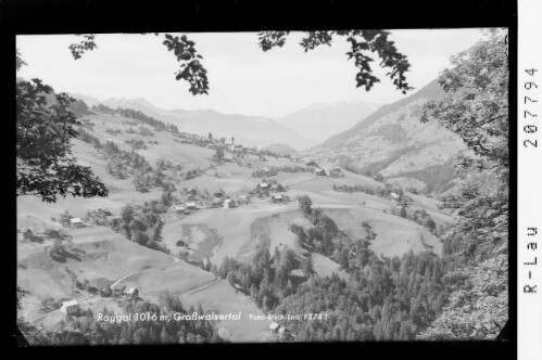 Raggal 1016 m / Grosswalsertal