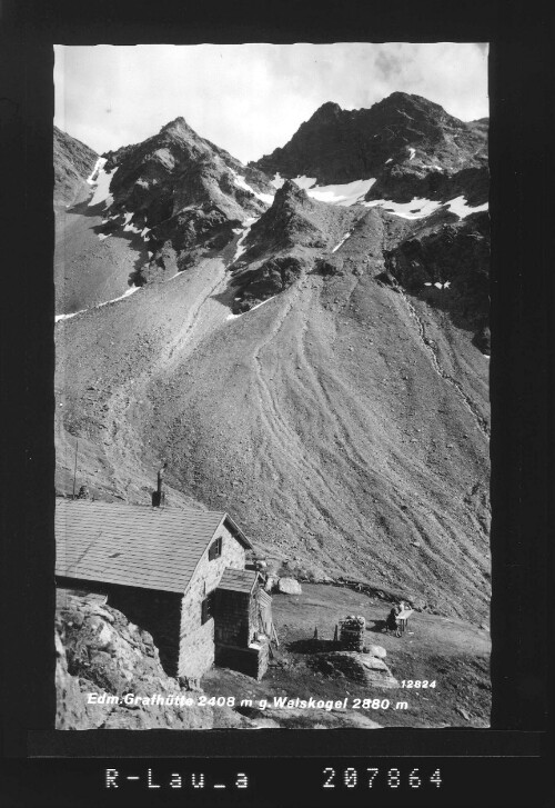 Edmund Grafhütte 2408 m gegen Welskogel 2880 m