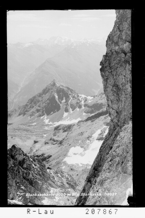 Blankascharte 3020 m / Blick gegen Blankasee