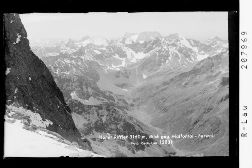 Hoher Riffler 3160 m / Blick gegen Malfontal - Ferwall : [Auf dem Weg zum Hohen Riffler]