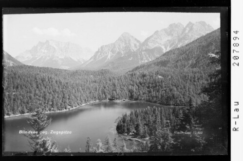 Blindsee gegen Zugspitze : [Blindsee gegen Wetterstein Gebirge und Mieminger Gebirge]