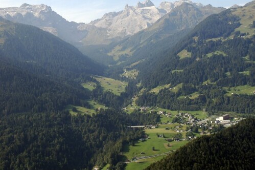 [Tschagguns - Latschau, Lünerseewerk, Blick Gauertal]