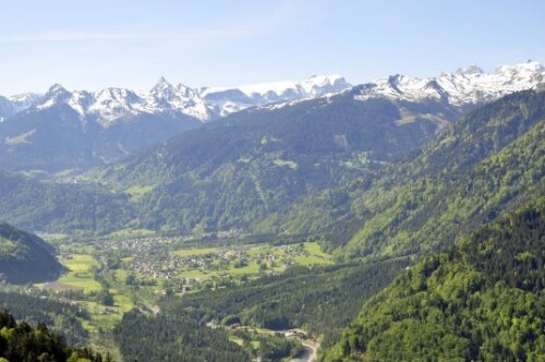 [Vandans - Tschaggunser Mittagspitze, Schwarzhorn, Sulzfluh, Drei Türme, Drusenfluh, Golm]