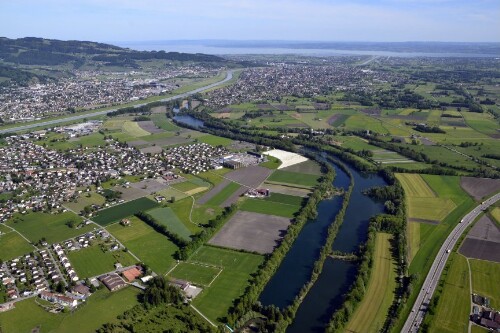 [Hohenems - Alter Rhein, Rheinauen, Unterland; Schweiz - Diepoldsau]